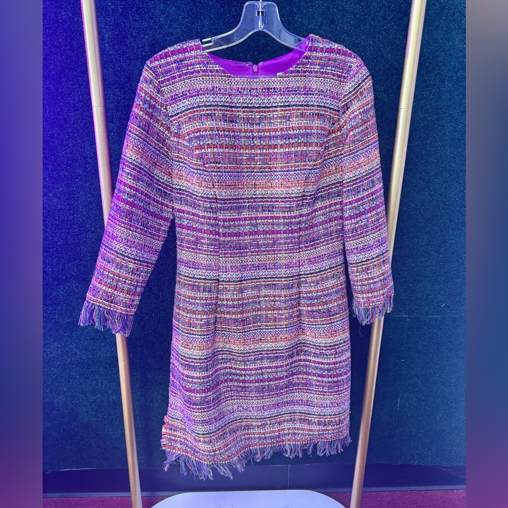 Ashley Lauren Tweed Interview Dress Size 6 Vibrant colors